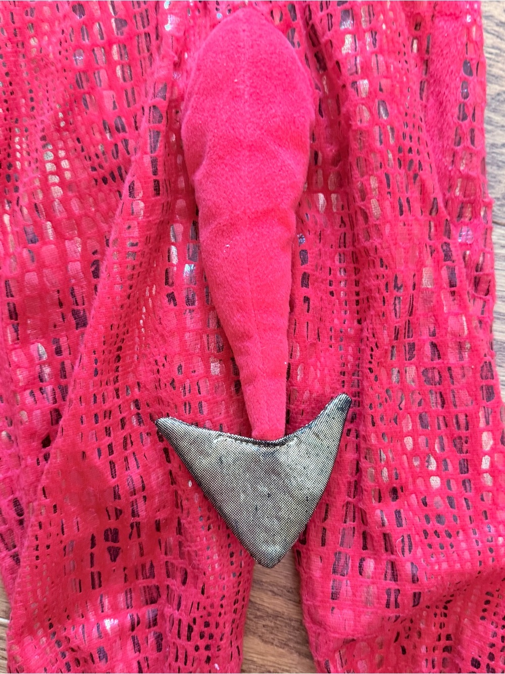 Pottery Barn Kids Red and Gold Dragon Costume with Wings bodysuit - Picture 8 of 8